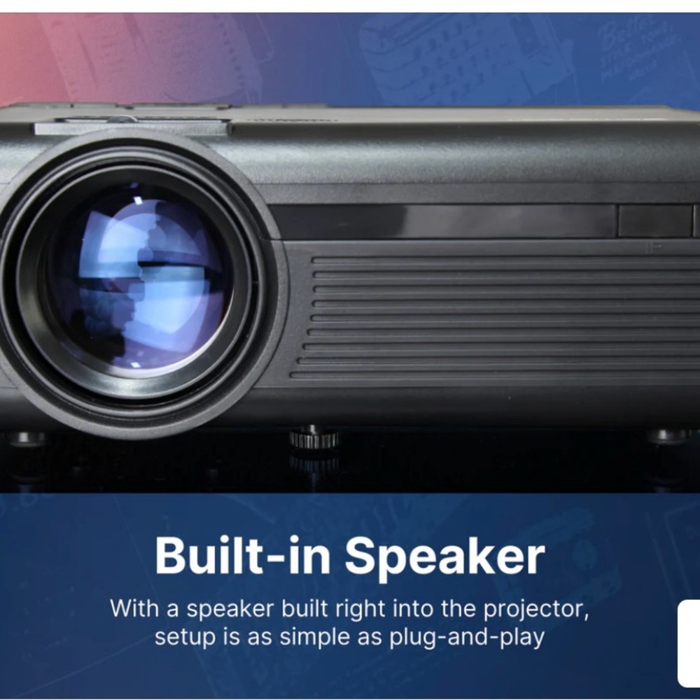 Black Portable LCD Projector - Picture 3 of 4